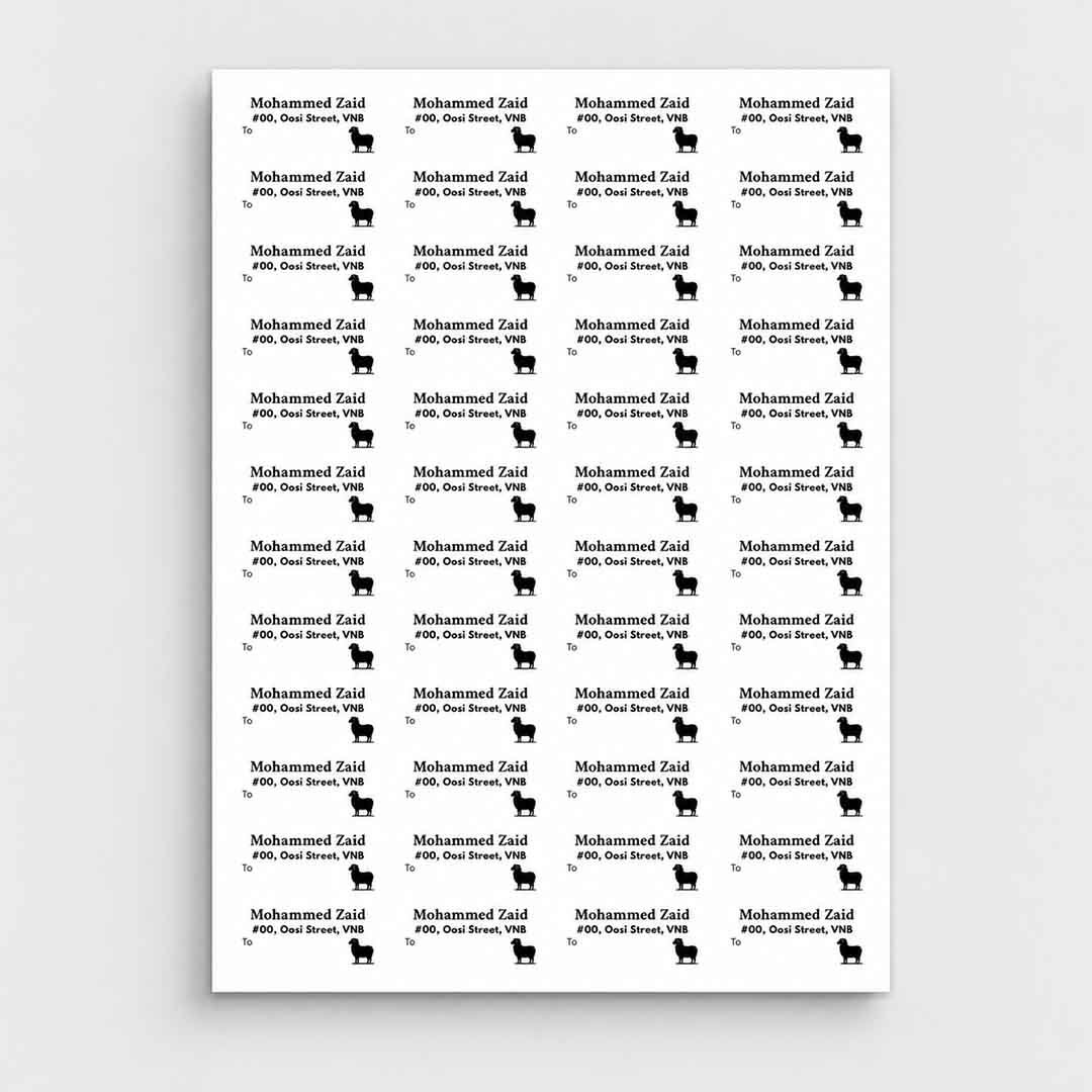 Bakrid Sticker 48 Labels