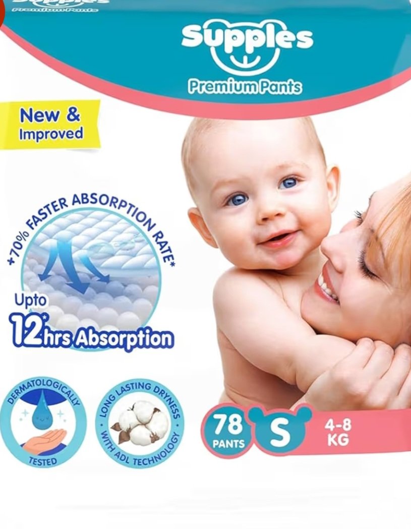 Supples Diaper S size (78 pcs pack)
