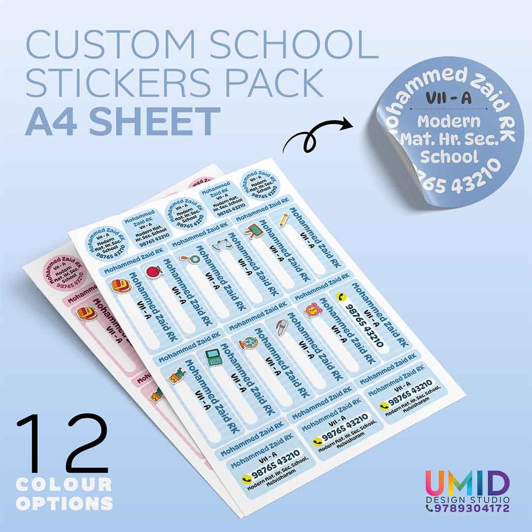 Custom School Sticker